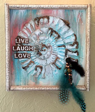 Live Laugh Love Fossil Canvas